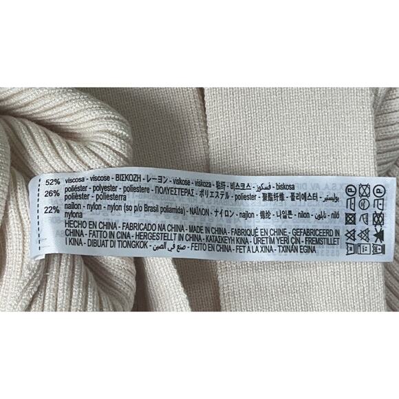 Zara Open Back Top - KNIT TOP SWEATER - Size - M - Cream - Picture 7 of 12